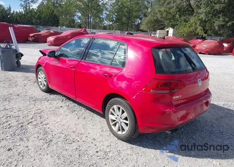 2015 Volkswagen Golf Tsi S 4-Door z USA, uszkodzony, nr VIN 3VW217AU0FM095176